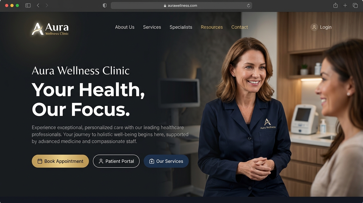 Clinic Mockup - Aura Wellness