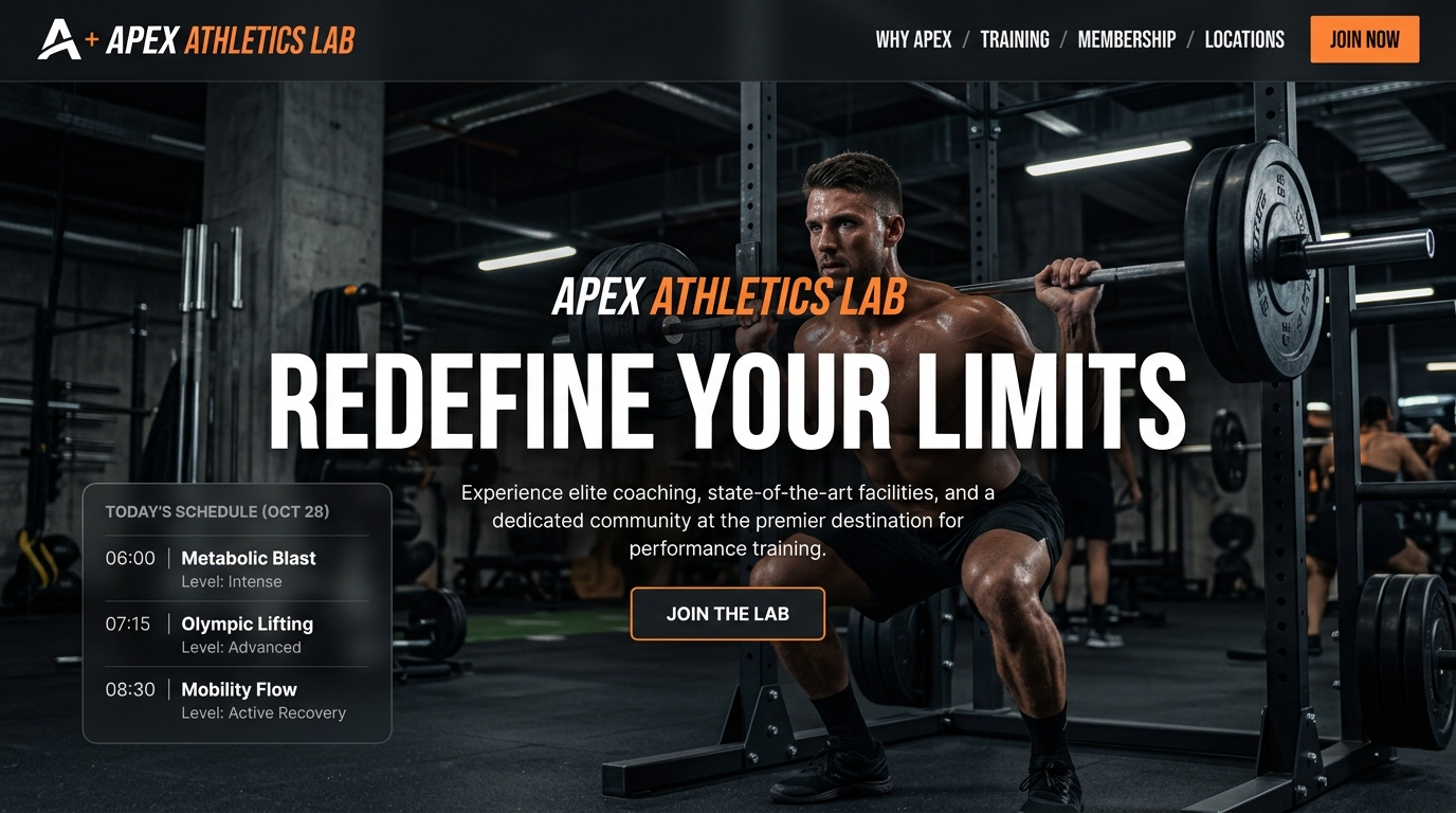 Gym Mockup - Apex Athletics